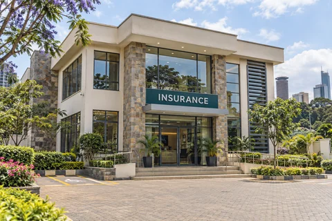 AI-generated illustrative Nairobi insurance office; a fictional setting, not evidence of the selected record.