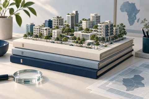 Original conceptual illustration of a city model and its source records