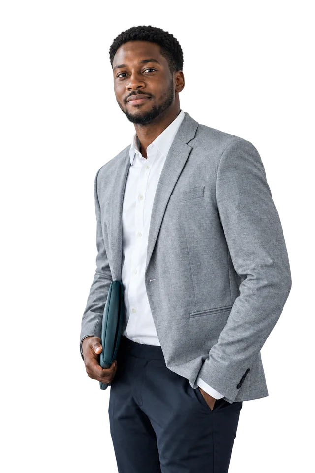 Photorealistic portrait of a professional