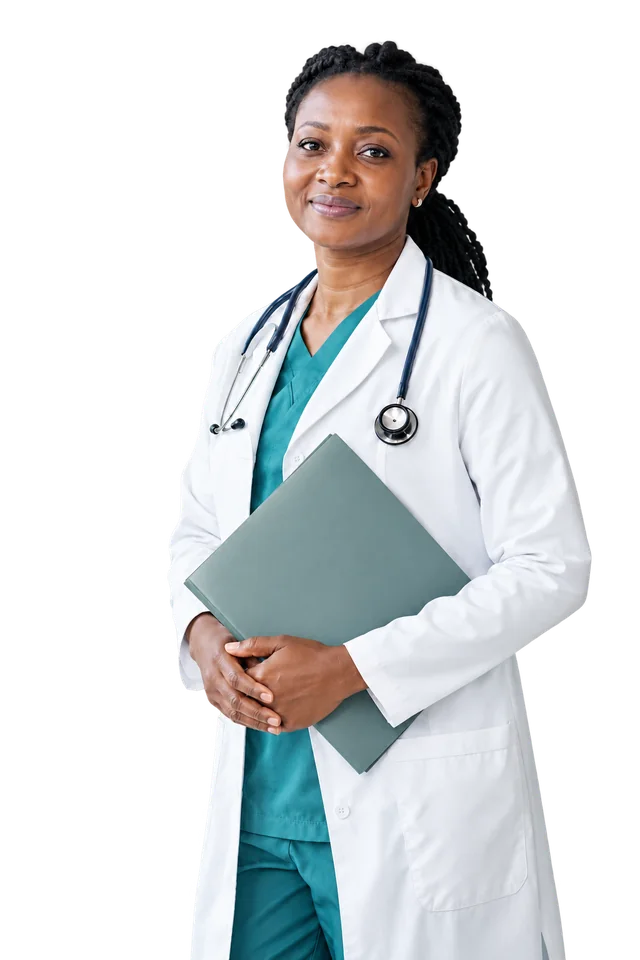 Photorealistic portrait of a healthcare professional