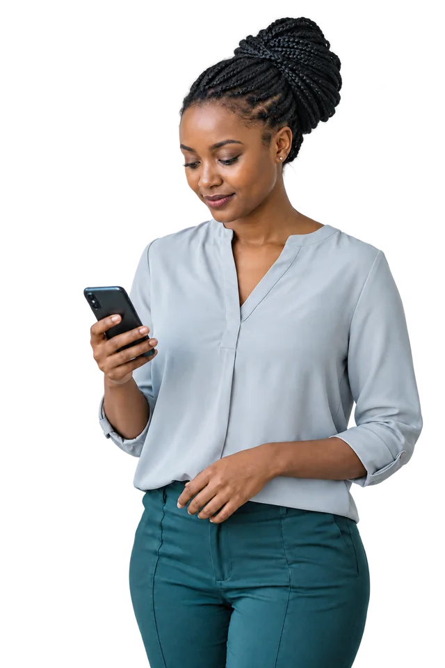 Photorealistic portrait of a mobile subscriber